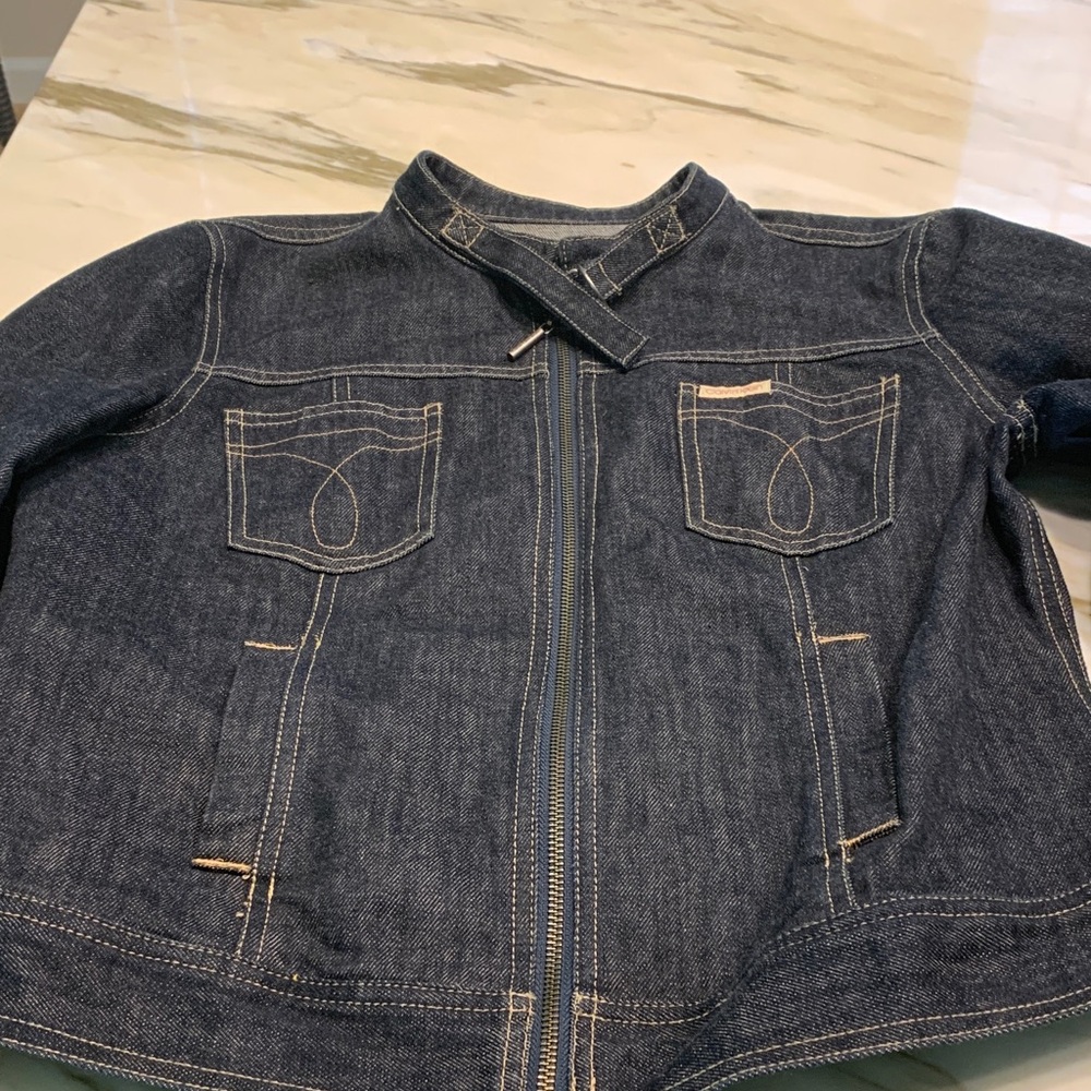 Calvin Klein Women’s Dark Blue Denim Jacket